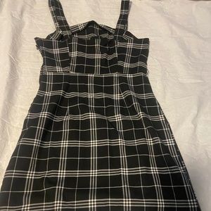 Divided by H&M Black and White Plaid Dress